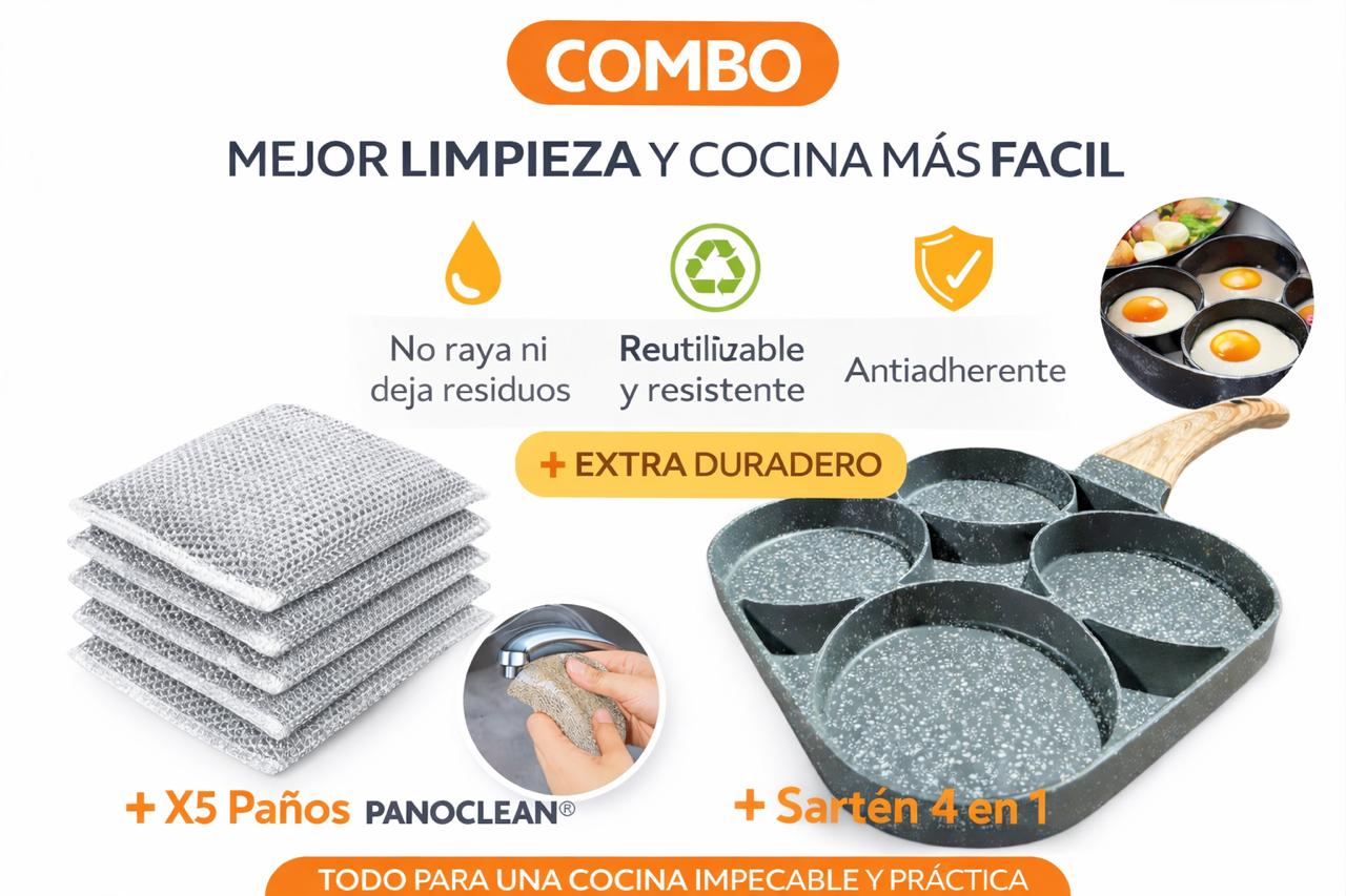 Vista 2 de 1 CookSplit Sarten y 5pz paño Clean